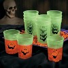Glowing Face Halloween Plastic Cups - 12 Pc. | Perfect for Festive Dinner Parties - 3 of 4