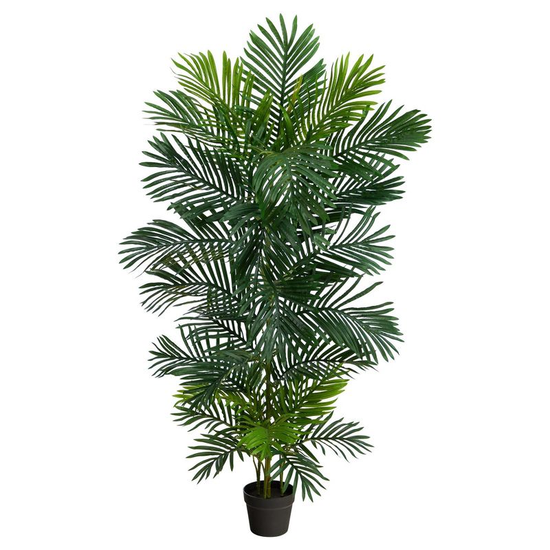 Nearly Natural 5-ft Areca Artificial Palm Tree UV Resistant (Indoor/Outdoor), 1 of 5