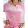 Jess by Meiko Women's Slim Fit Velour Tracksuit Set 2 Pieces - 2 of 4