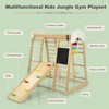 Infans Indoor Playground Climbing Gym Kids Wooden 8 in 1 Climber Playset  for Children - 4 of 4