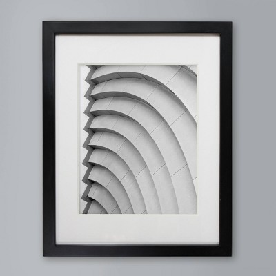 11" x 14" Matted to 8" x 10" Single Picture Gallery Frame Black - Made By Design™