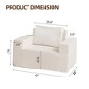 CAVINAS Large Bean Bag Chair for Adults,Soft Bean Bag Couch,Accent Chairs for Living Room,Apartment - 4 of 4