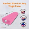 Sol Living Yoga Bolster Pillow with Removable Cover Rectangle - 4 of 4