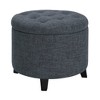 Breighton Home Designs4Comfort Round Storage Ottoman - 2 of 4