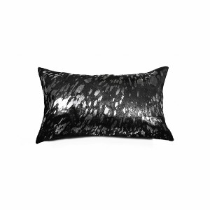 12" X 20"  Cowhide Throw Pillow - 1 of 4