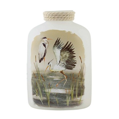 Stony Creek 6.0" Marsh Herons Pre-Lit Jar Electric Bird Water  -  Novelty Sculpture Lights