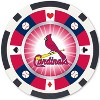 MasterPieces Casino 100 Piece Poker Chip Set - MLB St. Louis Cardinals - 3 of 4