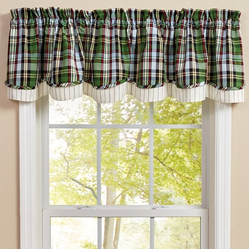 Cedarberry  by Park Designs Layered Lined Window Curtain Valance 