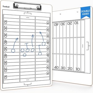 SCRIBBLEDO Football Dry Erase Sports Coaching Clipboard 15"x9" - 1 of 4