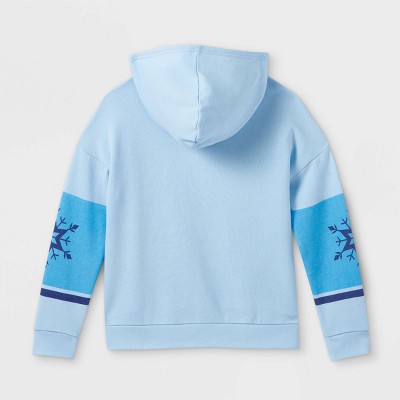 TargetGirls' Frozen Hooded Pullover Sweatshirt - Blue