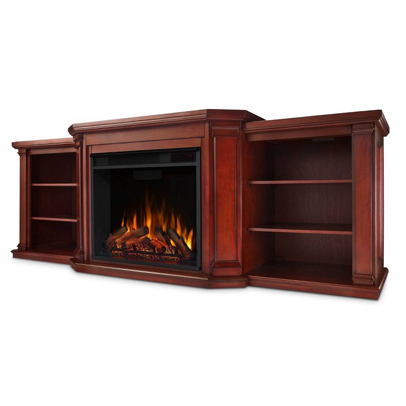 Real FlameValmont Electric TV Media Fireplace Dark Mahogany, 1 of 12