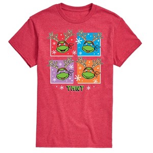 Men's - Teenage Mutant Ninja Turtles - Reindeer Turtles Short Sleeve Graphic T-Shirt - 1 of 4