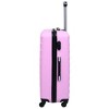 vidaXL Hardcase Trolley Pink ABS - 3 of 4