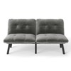 MAYEERTY Two Seat Convertible Folding Modern Sofa for Living Room Small Space Gray - 3 of 4