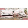 Twin Size Daybed, Metal Daybed Frame with Trundle, Heavy Duty Metal Slats, Mattress Foundation Platform Sofa Bed - 2 of 4