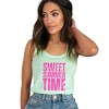 Simply Sage Market Sweet Summer Time Block Distressed Racerback Tank - 2 of 4