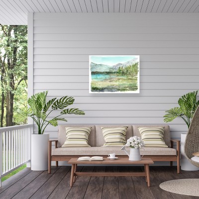 Plein Air Reservoir I Outdoor Landscape Canvas Print