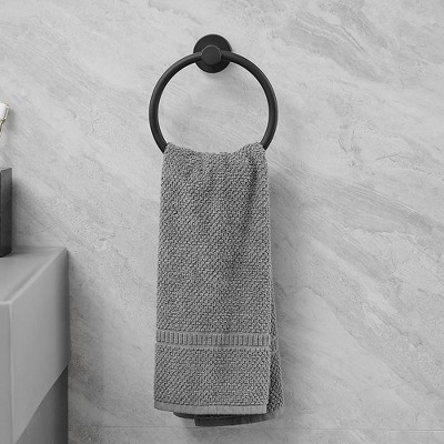 Matte Black Stainless Steel 5-Piece Bathroom Hardware Set