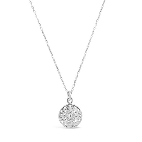 Sterling Forever Lock & Key Layered Necklace - Silver