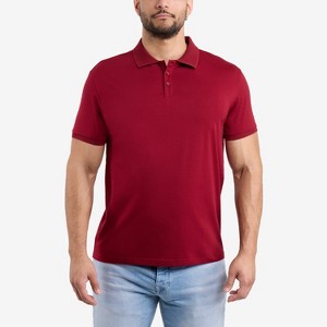 X RAY Men's Short Sleeve New Rib Polo t shirts,new tshirt - 1 of 4