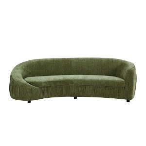 VYNXARIA Modern Design Curved Shaped Sofa Couch for Living Room,Upholstered Fabric 4-Seat Sofa No Need to Assembly Couch for Apartment - 1 of 4