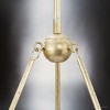 Urban Ambiance Luxury Eclectic Indoor Chandelier,  25-1/2''H x 28"W x 28''D,  Gilded Silver Finish, UHP4990 - 4 of 4