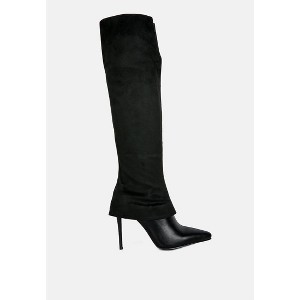 Fifido Fold Over Stiletto Knee Boots Women - 1 of 4
