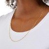 BRINJOY 14K Gold-Plated Paperclip Chain Necklace - 2 of 4
