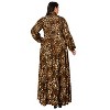 L I V D Women's Luciana Leopard Print Pocket Maxi Dress - 3 of 3