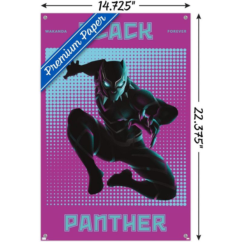 Trends International Marvel Shape of a Hero - Black Panther Unframed Wall Poster Prints, 3 of 7