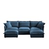 NicBex Couches for Living Room Single Deep Seat Sofa Couch Fabric Slip-covered Armchair with 1 Big Back Cushion and 2 Big Toss Pillows - 4 of 4