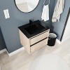 Vynxaria 24-Inch Bathroom Vanity with White Ceramic Top and 2 Soft Close Drawers, Ideal for Modern Bathrooms - 3 of 4