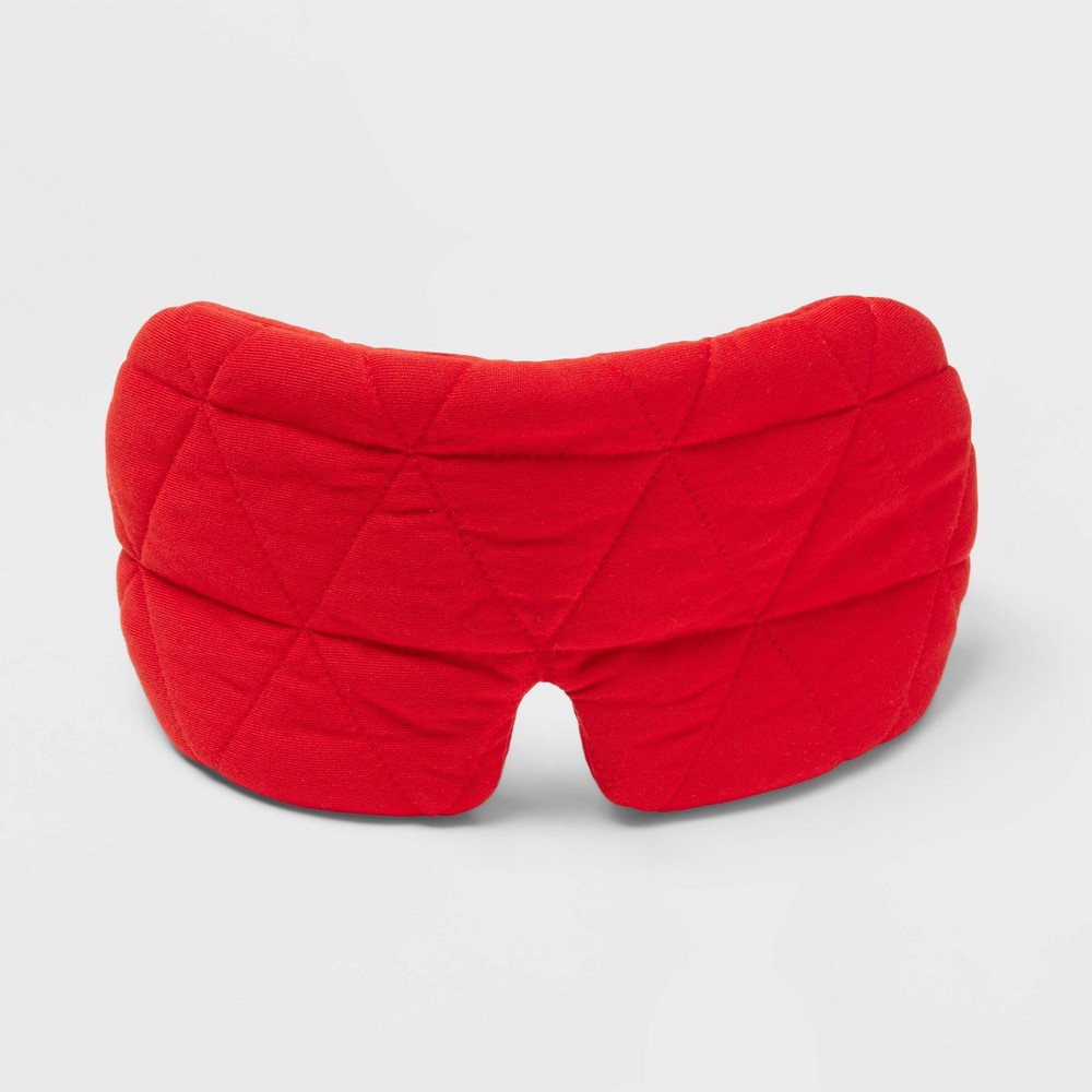 Quilted Jersey Eye Mask - Auden™ Red