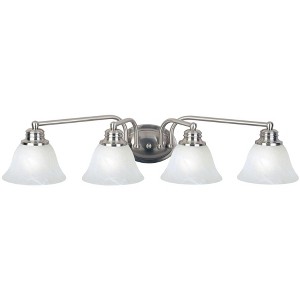 Maxim Lighting Malaga 4 - Light Vanity in  Satin Nickel - 1 of 2