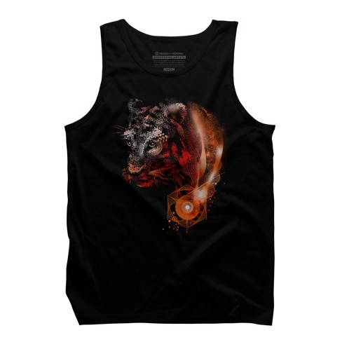 Men's Design By Humans Tiger Wild Dimension By Alnavasord Tank Top