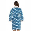 Just Love Womens Plush Printed Plaid Robe | Ladies Bathrobe - 2 of 2