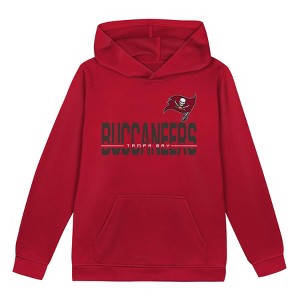 NFL Tampa Bay Buccaneers Boys' Long Sleeve Performance Hooded Sweatshirt - 1 of 1