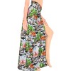 HAPPY BAY Women's Beachwear Summer Bikini Wraps Sarong Swim Cover Up Wrap Skirt Bathing suit Swimwear Beach Coverups for Women One Size Black, Tree - 4 of 4