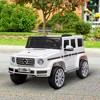 Aosom 12V Kids Electric Car, Mercedes Benz G500 Licensed Ride on Truck for Kids with Remote Control, Headlights, Music, Suspension, Storage - 2 of 4