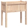 vidaXL Garden Planter with Legs 27.6"x12.2"x27.6" Solid Wood Pine - 2 of 4