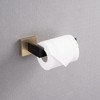 Stylish Brushed Nickel 4-Piece Bathroom Hardware Set with Towel Bar, Robe Hook, and Toilet Paper Holder - 4 of 4