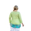 Women's Round Neck 3/4 Sleeve Kristi Tunic - Plus Size - On The Plus Side - 2 of 3