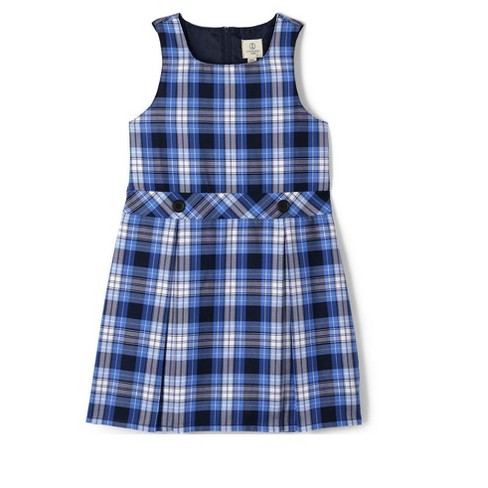 Lands' End School Uniform Girls Plaid Jumper Top Of Knee - 8 - Clear ...