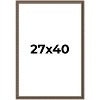 PosterPalooza | Sculpted Silver Picture Frame - UV Acrylic, Foam Board Backing, Hanging Hardware - 2 of 4