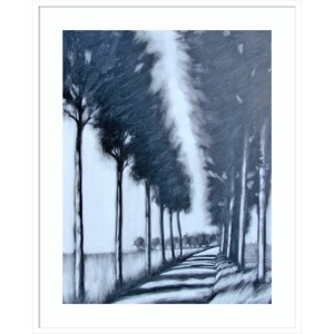 33"x41" Avenue of Trees by Paul Powis Framed Art Print - Amanti Art: Giclee, Countryside Scene - 1 of 4