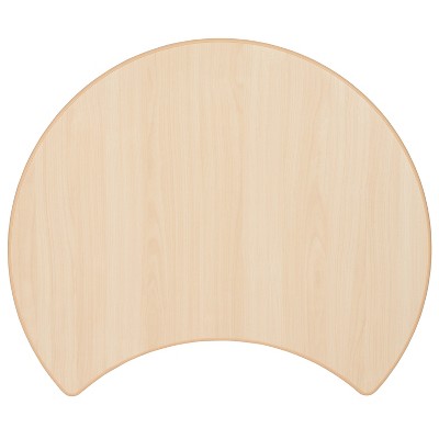 Crescent Natural Plastic Kids Activity Table with Adjustable Height