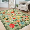 COZONY Vintage Floral Area Rug, Machine Washable Low Pile Carpet with Non-Slip Backing for Living Room & Bedroom - 3 of 4