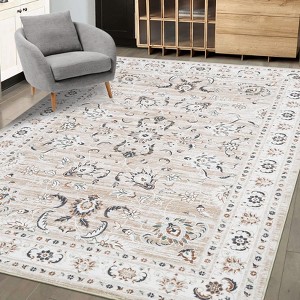 Area Rug Large Washable Rugs for Living Room, Non Slip Low Pile Aesthetic Carpet, Throw Rugs for Bedroom Dining Room Office - 1 of 4