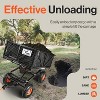 SuperHandy Garden Cart with Tow & Dump Features - 10" Tires, Tugger Scooter Compatible - 4 of 4