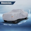 Unique Bargains Pickup Truck Car Cover for Toyota Tacoma Crew Cab Pickup 4-Door 2005-2021 with Driver Door Zipper  228"x74.8"x73" - 4 of 4